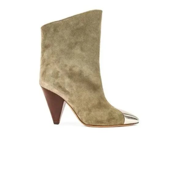 ISABEL Marant Lapee Bootie in Taupe - Picture 1 of 5